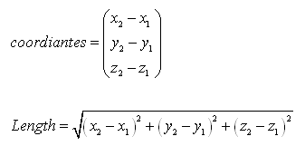 coordinates of vector AB and the length