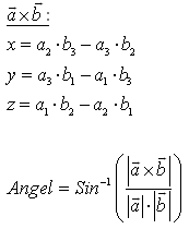 cross product xyz